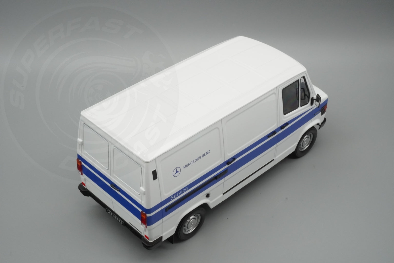 KK Scale 1:18 Scale Diecast - 1988 Mercedes 208 D Service Van, White - KKDC180302