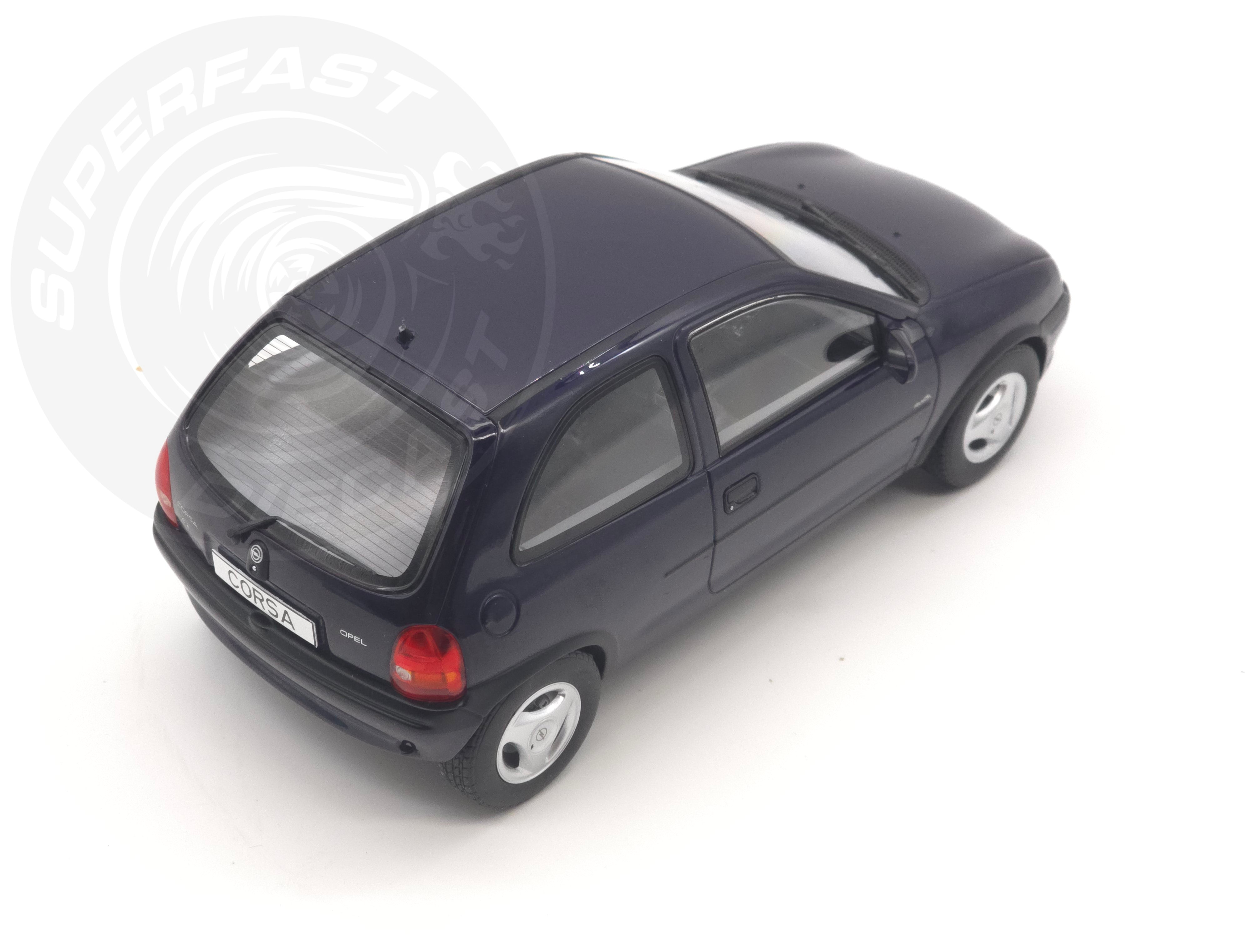 MCG 1:18 Scale Diecast - 1996 Opel Corsa B Atlanta , Blue - MCG18905