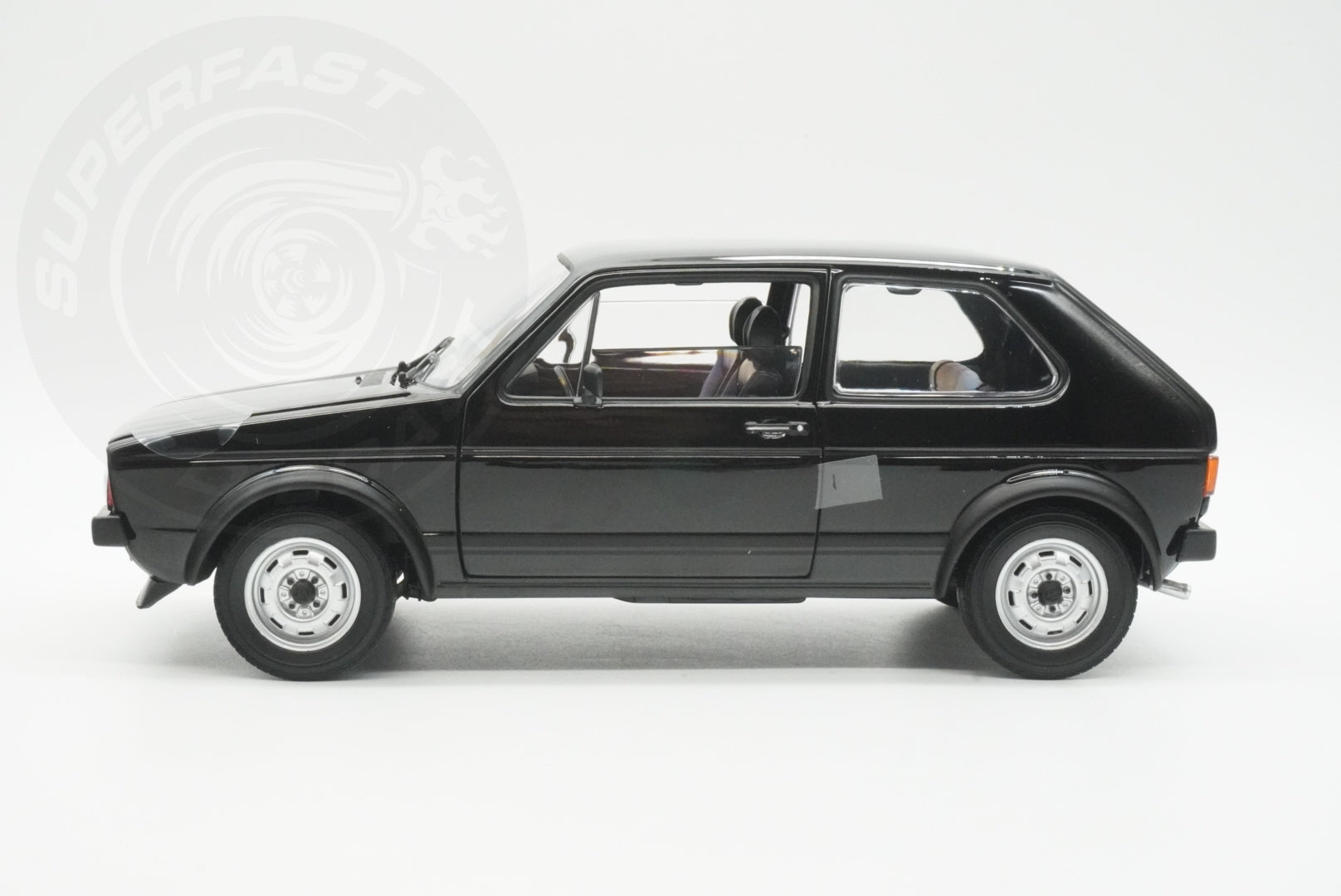 Norev 1:18 Scale Diecast Model Car - 1976 Volkswagen Golf Mk1 GTI Black - 188487