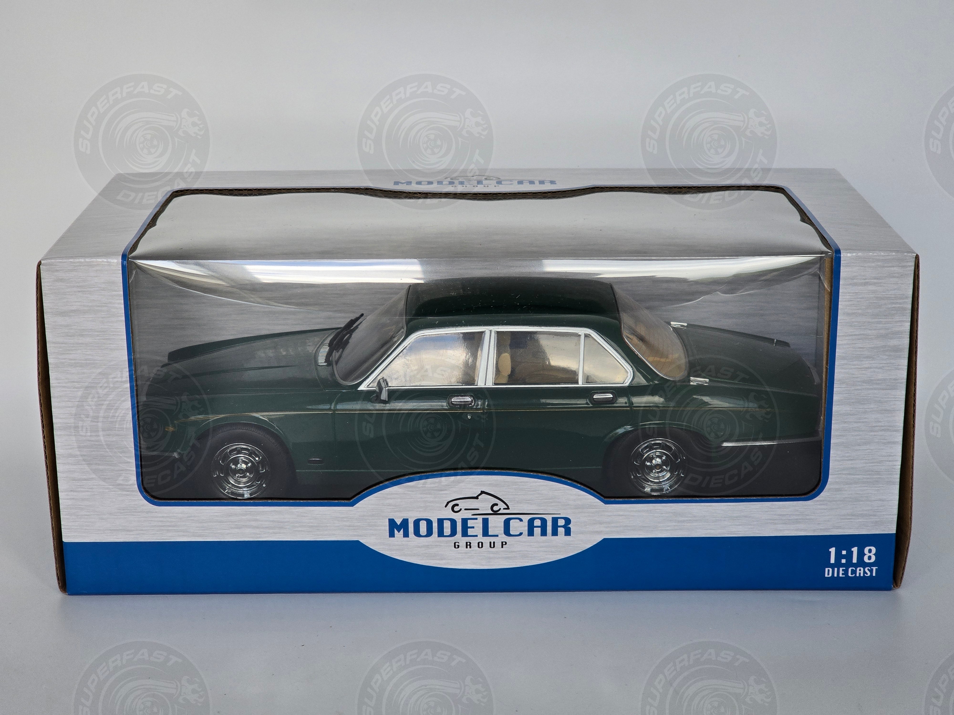 MCG 1:18 Scale Diecast - 1979 Jaguar XJ Series III, Dark Green - MCG18175