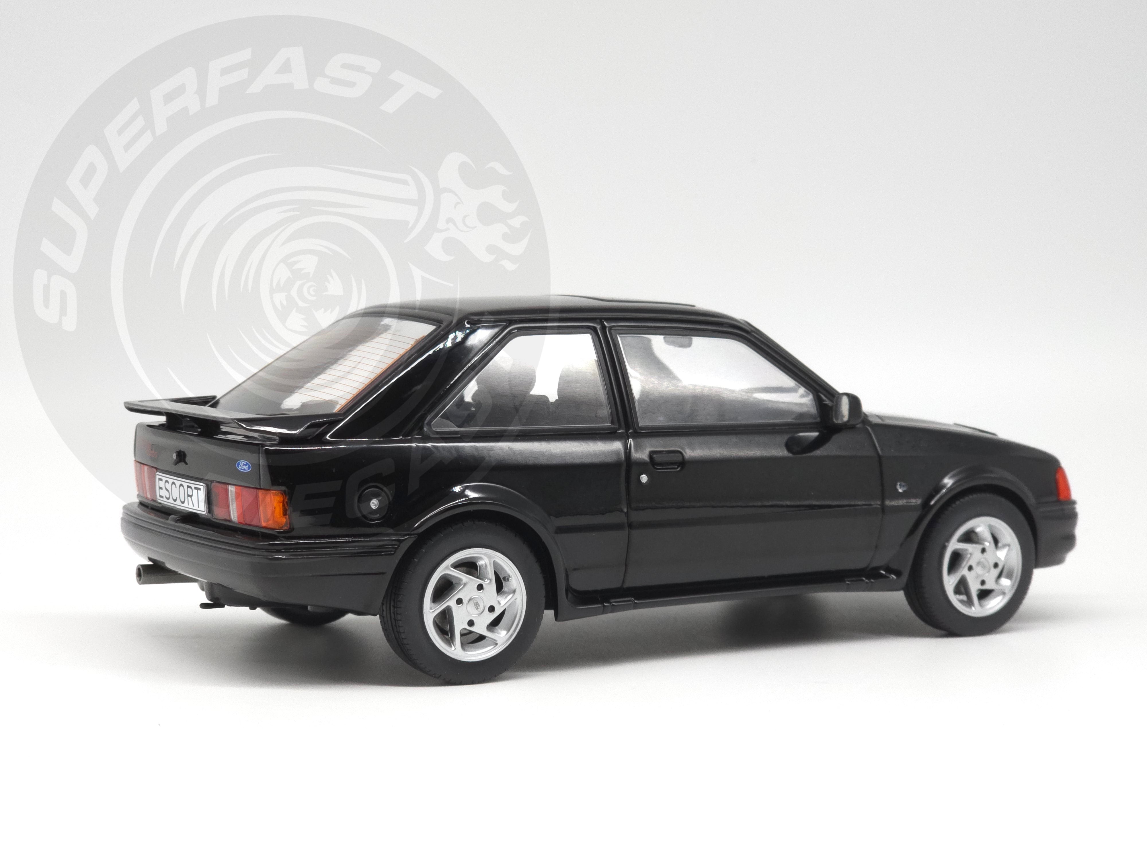 MCG 1:18 1990 Ford Escort Mk4 RS Turbo (Series 2) - Black - MCG18546