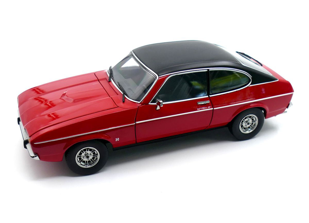Touring Modelcars 1:18 Scale Diecast - 1974 Ford Capri Mk2 3.0 Ghia, Spanish Red - 18081201
