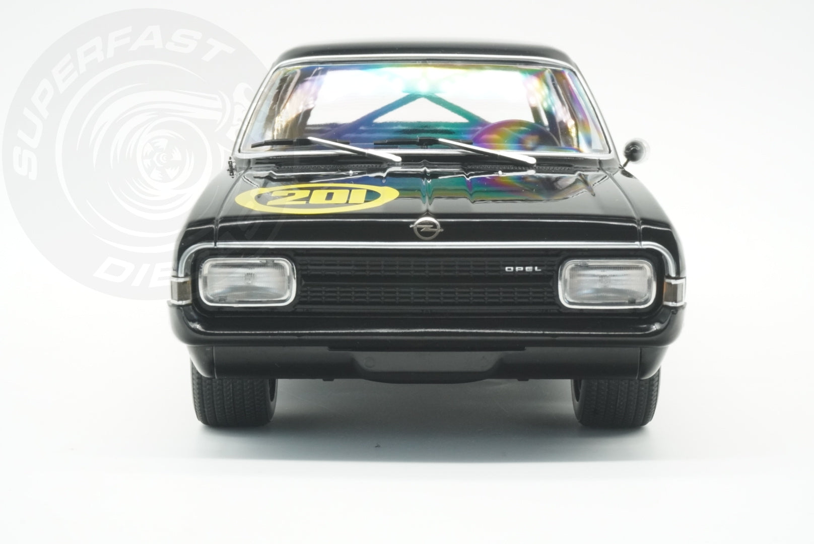 MCG 1:18 Scale Diecast - 1967 Opel Rekord C, Black - MCG18560