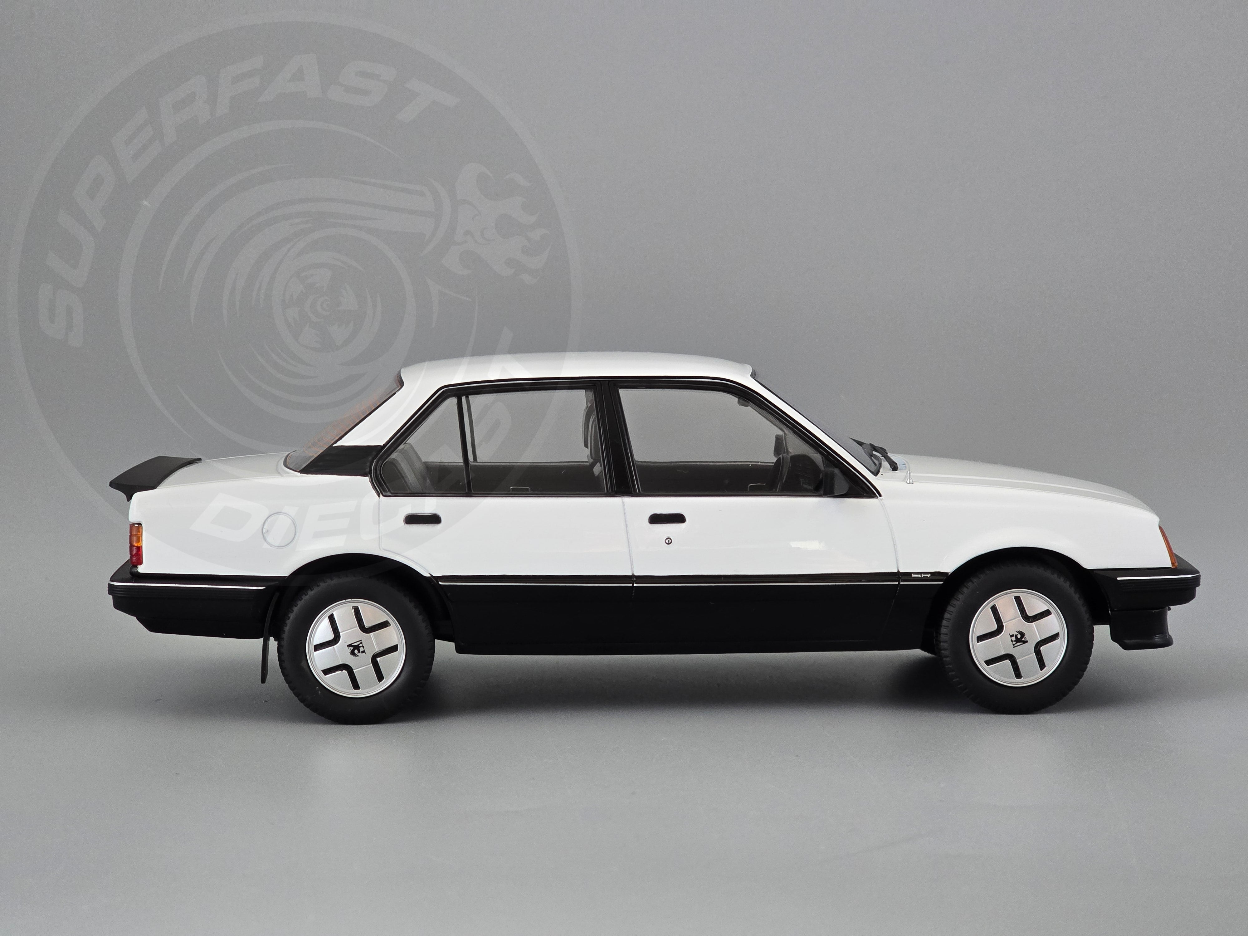 MCG 1:18 Scale Diecast - 1981 Vauxhall Cavalier SR, White, RHD UK Exclusive - MCG18582