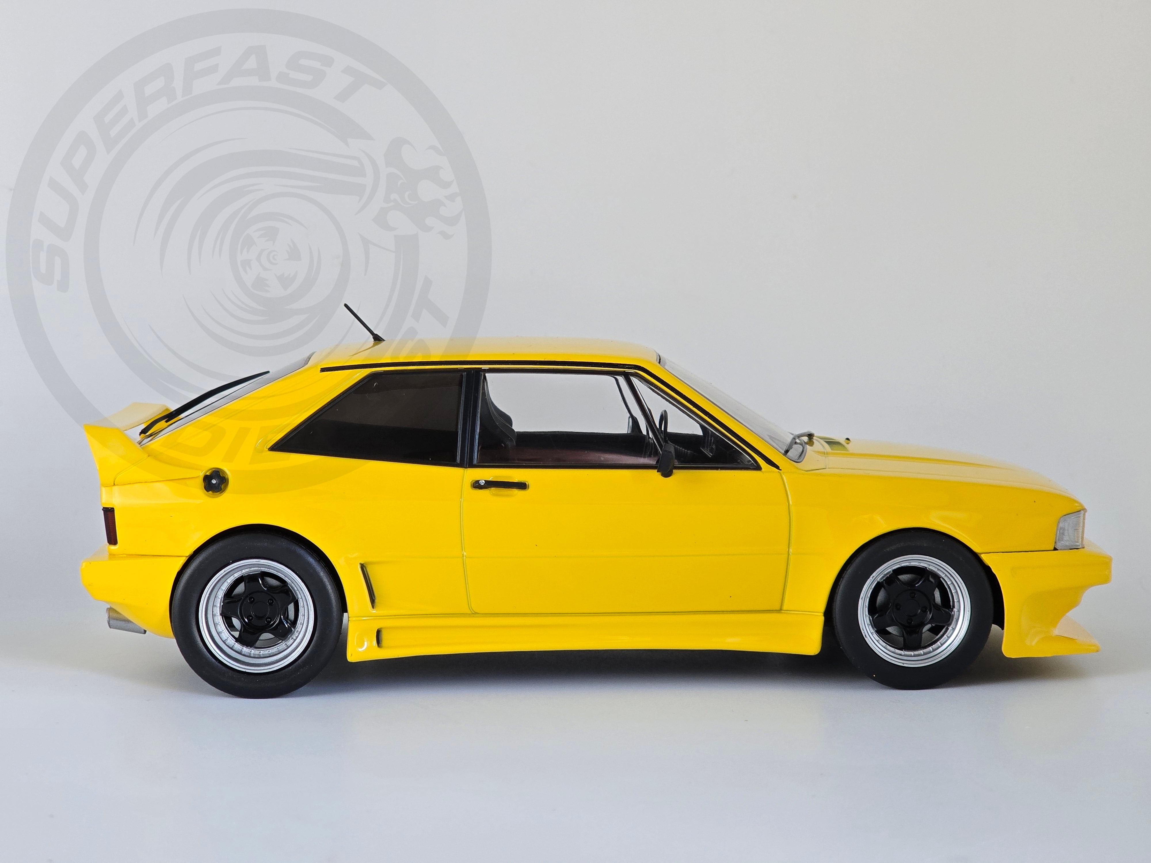 MCG 1:18 Diecast  - 1980 Volkswagen VW Scirocco Reiger GTO, Yellow - MCG18447