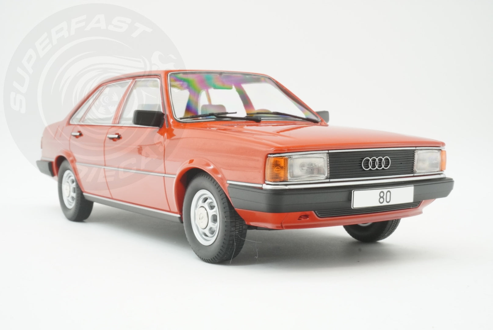 MCG 1:18 Scale Diecast Model Car -  1978 Audi 80 GLS (B2), Red - MCG18526
