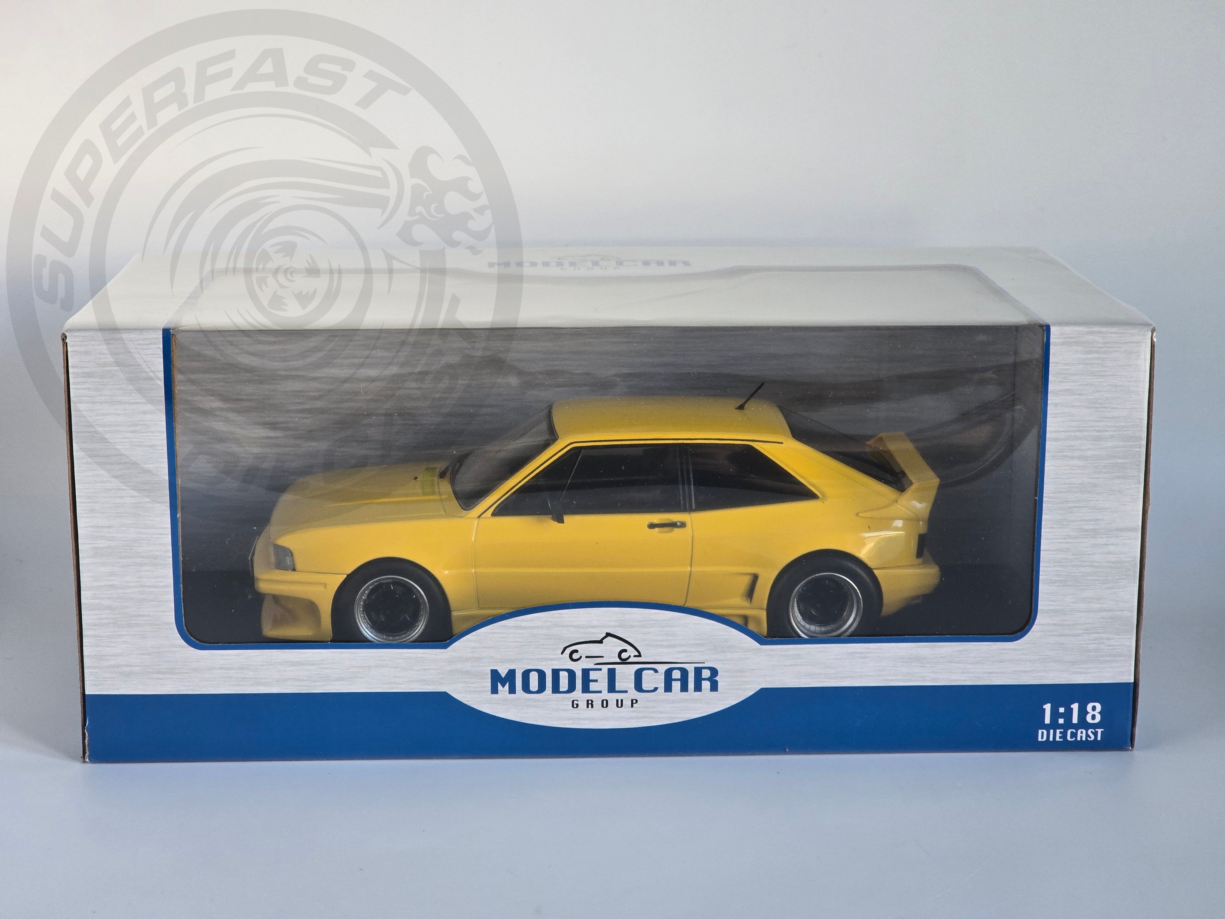 MCG 1:18 Diecast  - 1980 Volkswagen VW Scirocco Reiger GTO, Yellow - MCG18447