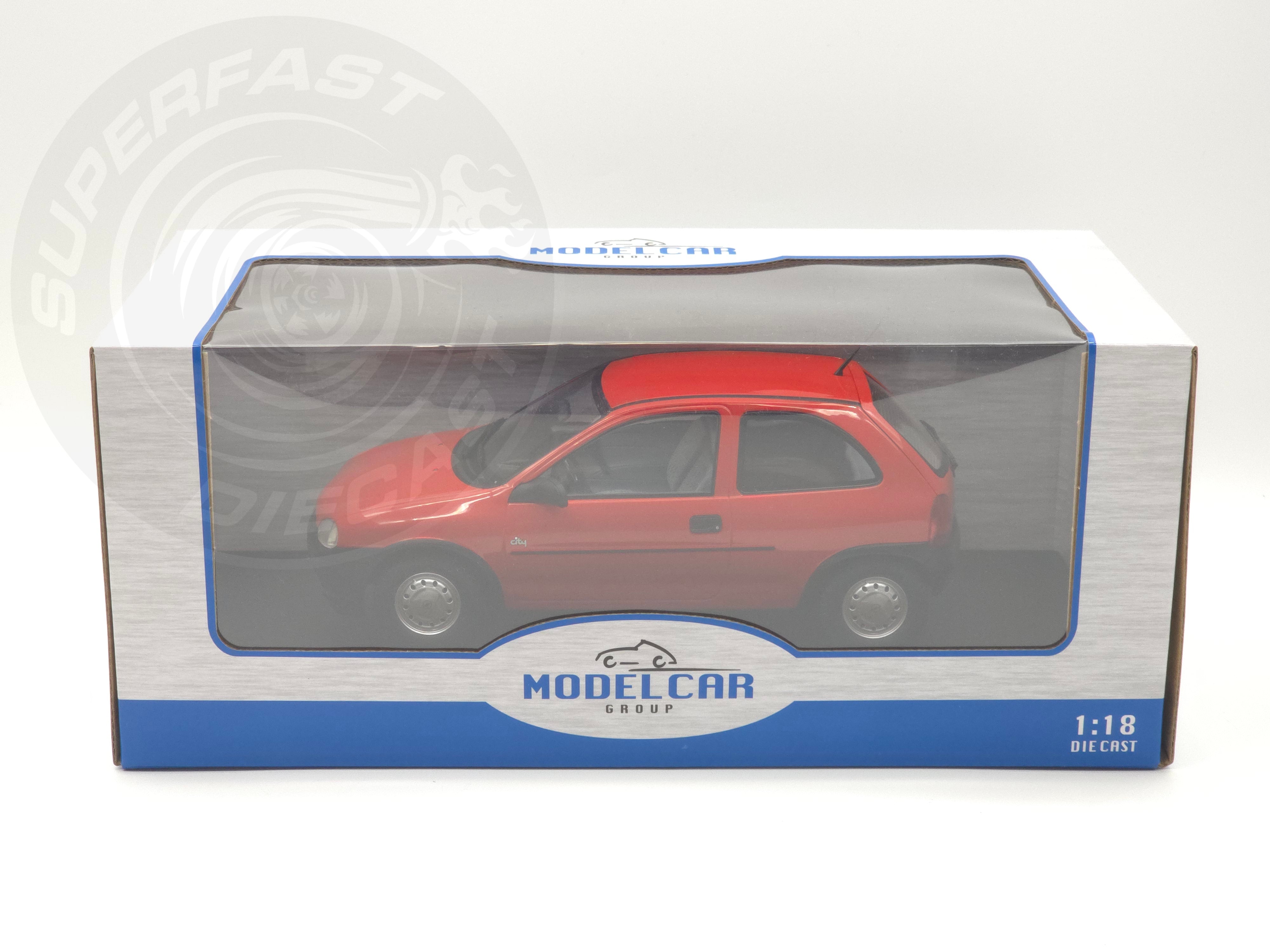 MCG 1:18 Scale Diecast - 1993 Opel Corsa B, Red - MCG18513