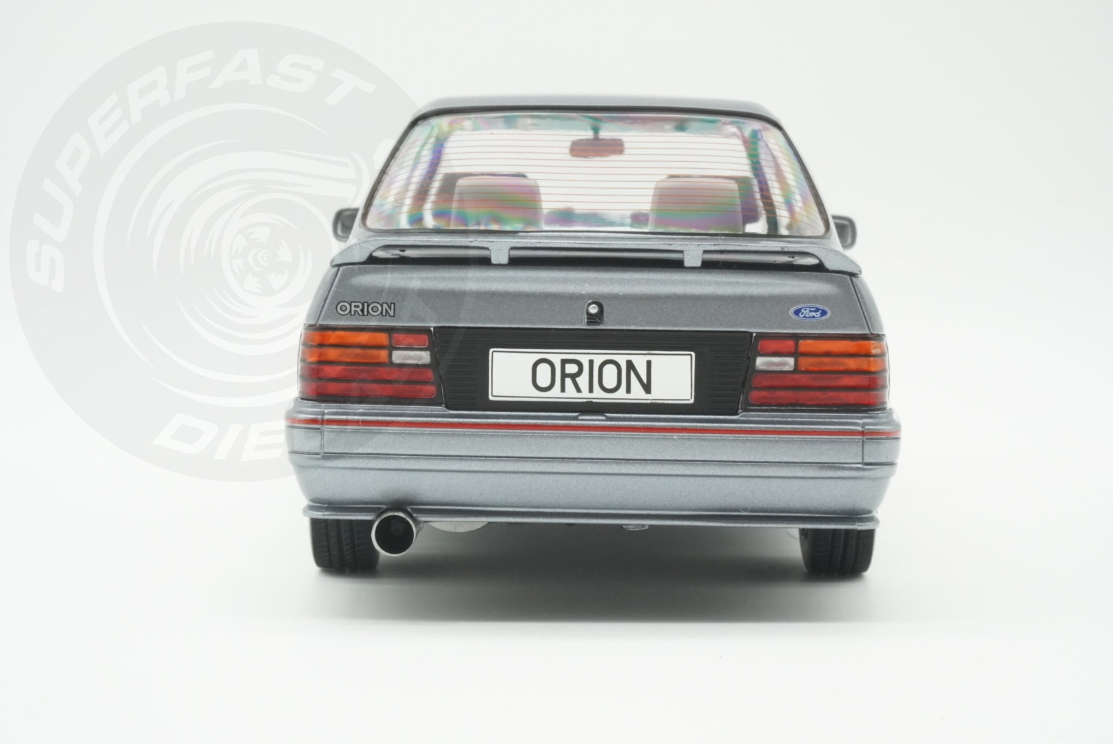 MCG 1:18 Scale Diecast - Ford Orion Mk II LHD with RS Bodykit, Grey - MCG18489