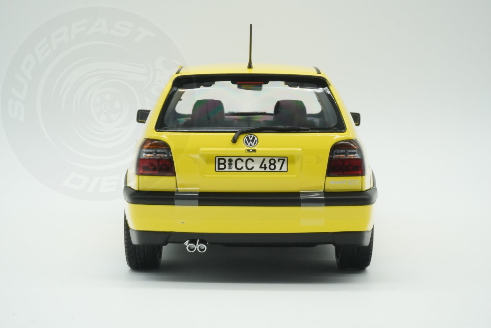 Norev 1:18 Scale Diecast - 1994 VW Volkswagen Golf Mk3 Colour Concept Yellow - 188507