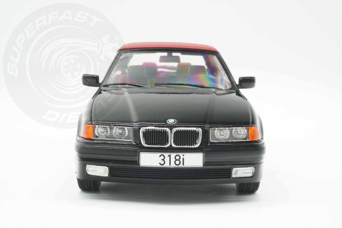 MCG 1:18 Diecast - 1996 BMW 318i (E36) Cabriolet, Black - MCG18318
