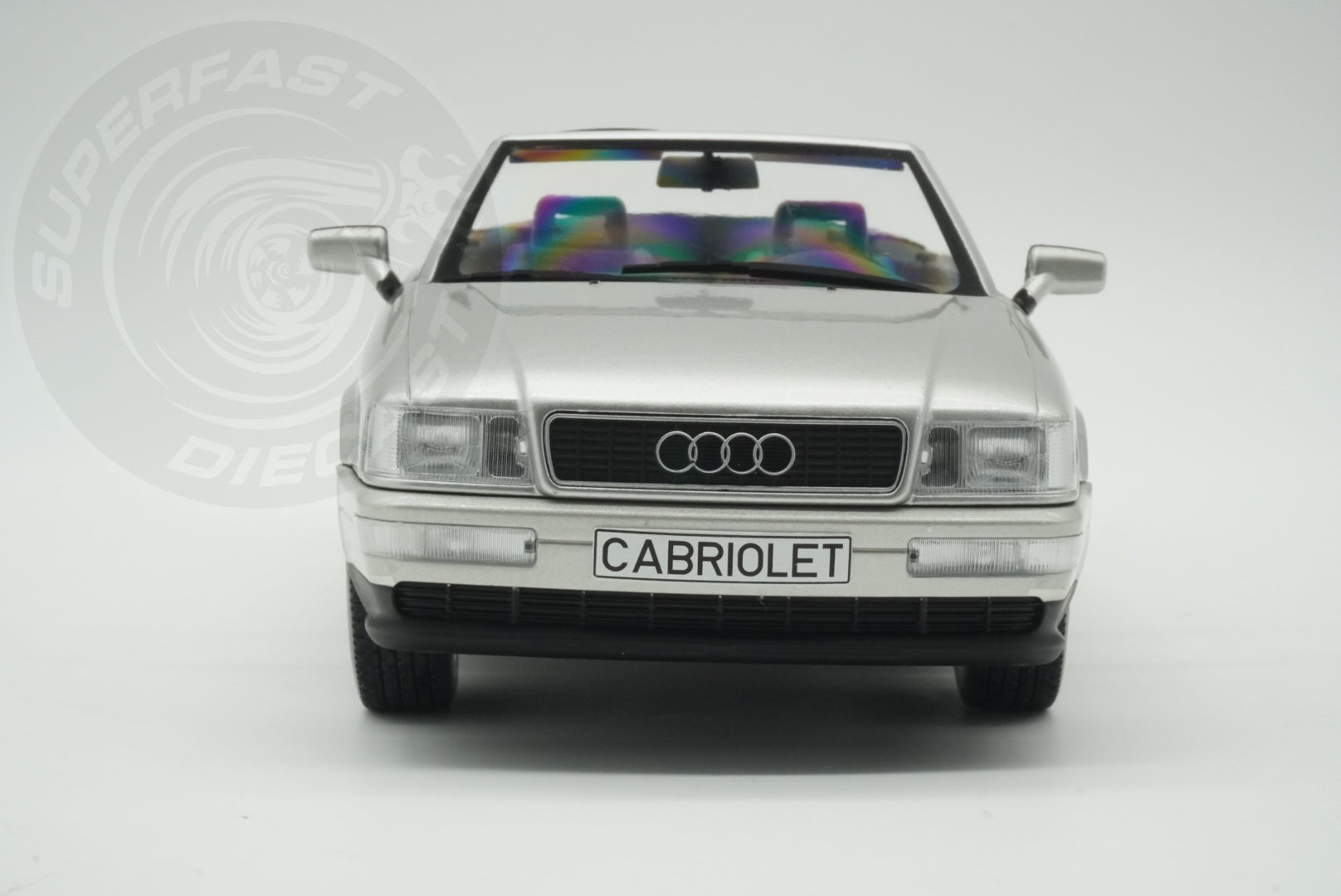 MCG 1:18 Scale Diecast -  1991 Audi 80 Cabriolet, Silver - MCG181225