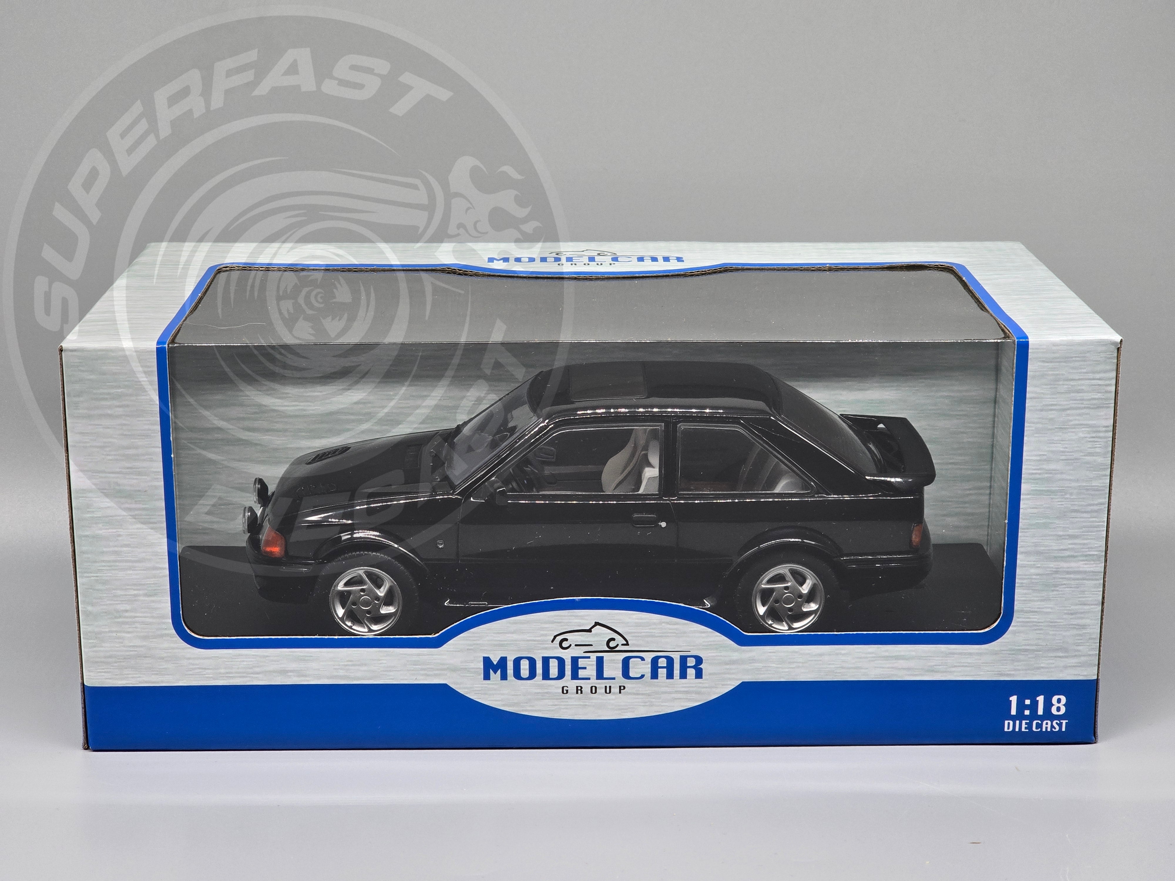 MCG 1:18 1990 Ford Escort Mk4 RS Turbo (Series 2) - Black - MCG18546