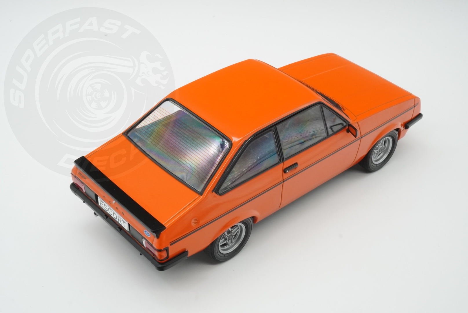 MCG 1:18 Scale Diecast Model Car -  Ford Escort Mk2 RS2000 in Orange - Limited Edition - MCG181310MCW