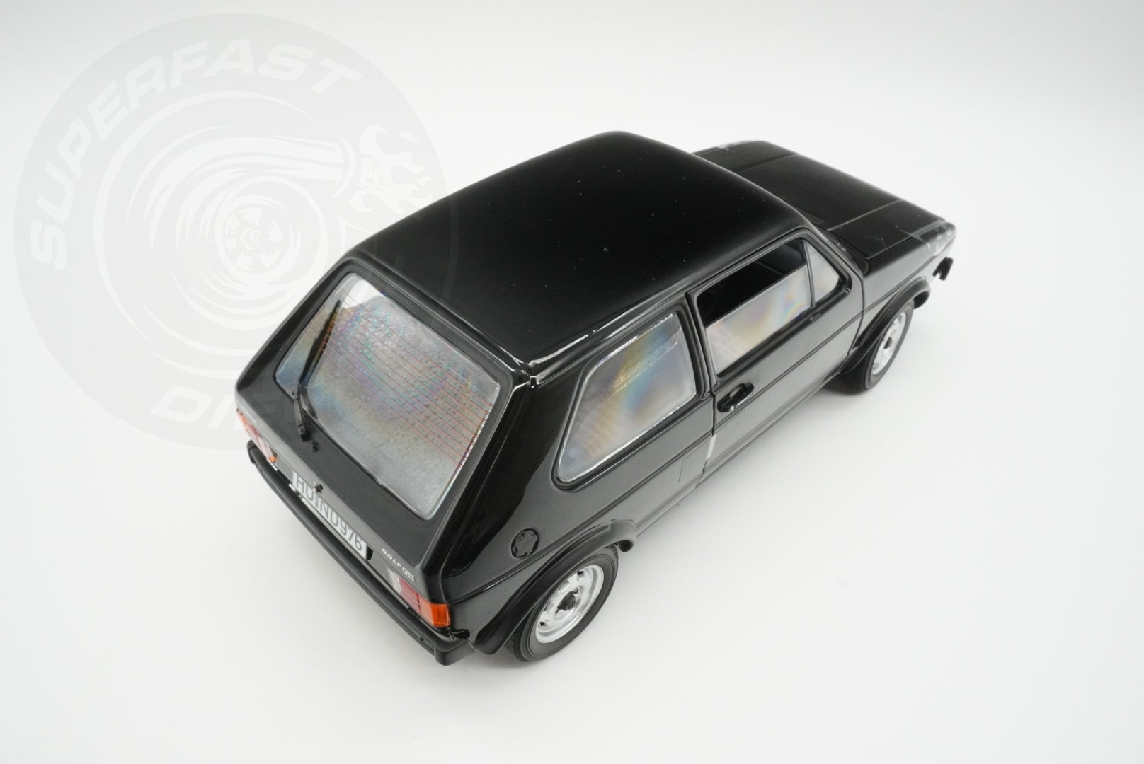 Norev 1:18 Scale Diecast Model Car - 1976 Volkswagen Golf Mk1 GTI Black - 188487
