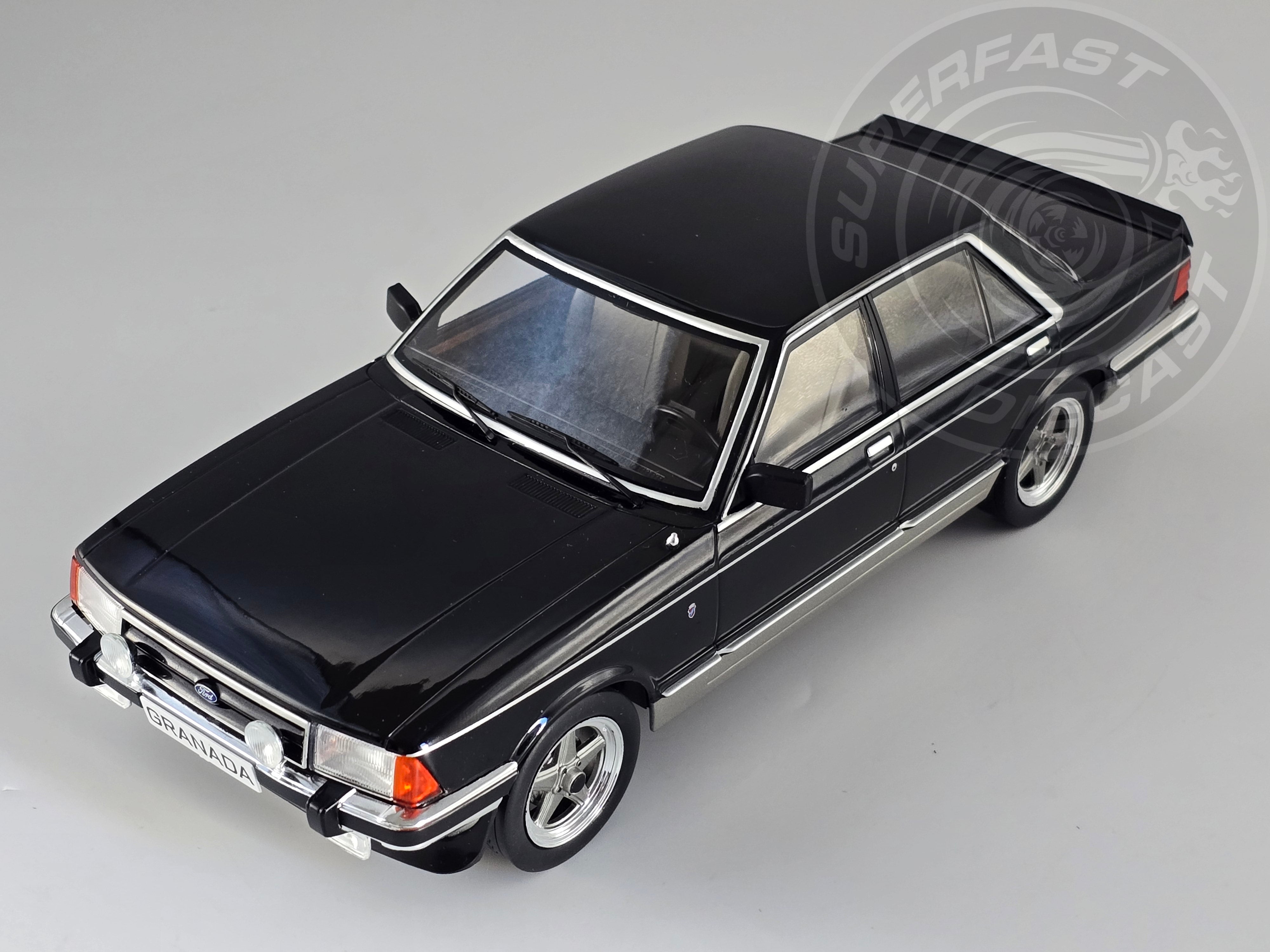 MCG 1:18 Scale Diecast MCG 1:18 Scale Diecast Ford Granada MK II 2.8 Injection, Black/Grey - MCG18536