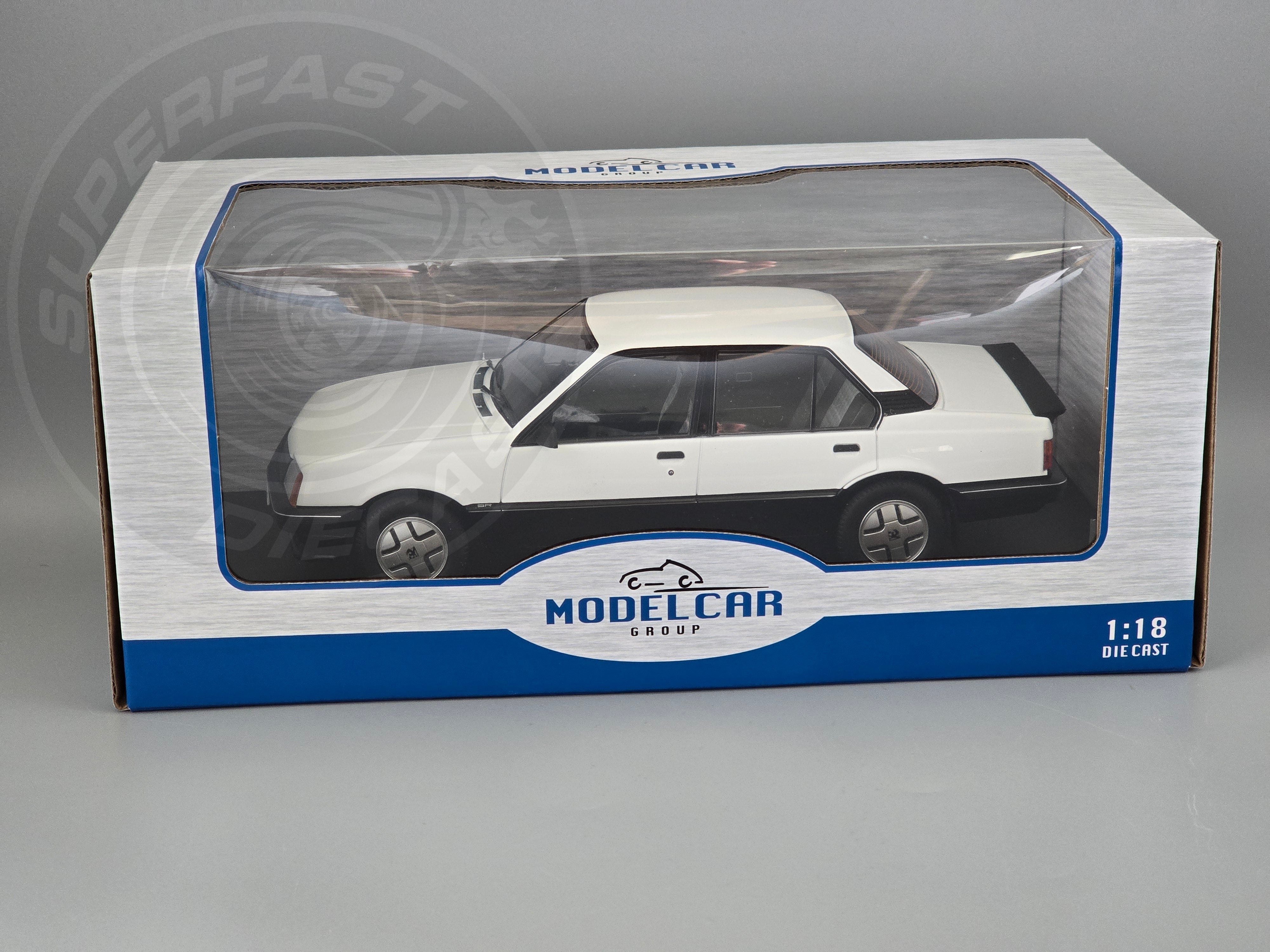 MCG 1:18 Scale Diecast - 1981 Vauxhall Cavalier SR, White, RHD UK Exclusive - MCG18582
