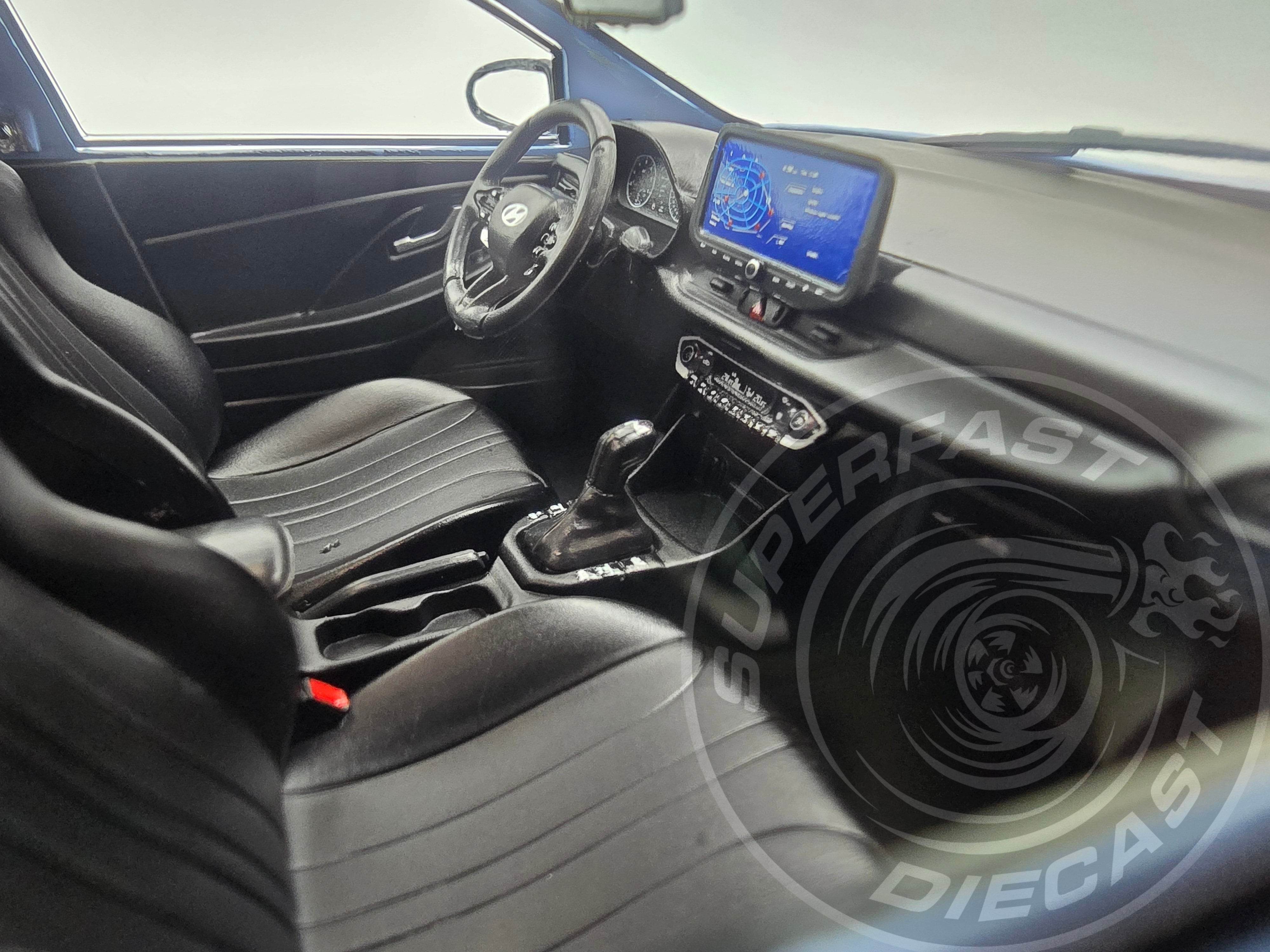 MCG 1:18 Scale Diecast Model Car - 2021 Hyundai i30 N, Light Blue - MCG18503