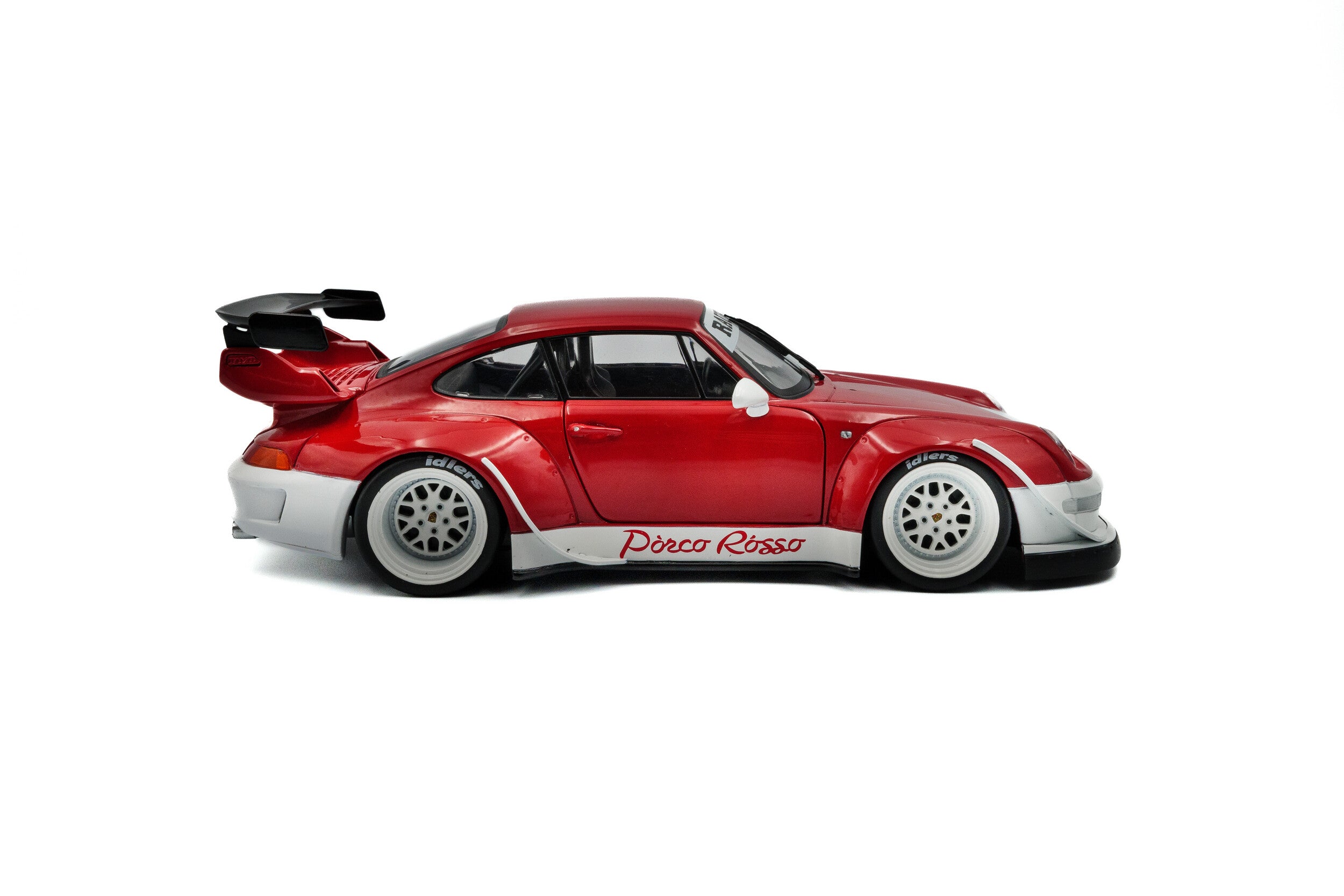 Solido 1:18 Diecast - Porsche 911 RWB Porco Rosso, Red/White - S1808505