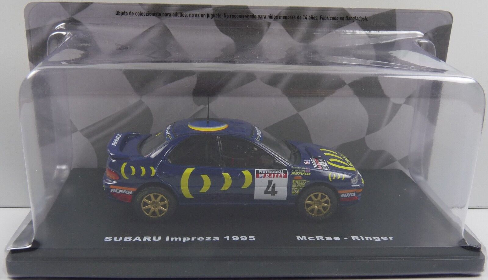 MAG 1:43 Scale Diecast Car Colin McRae Subaru Impreza Winner Network Q Rally 95