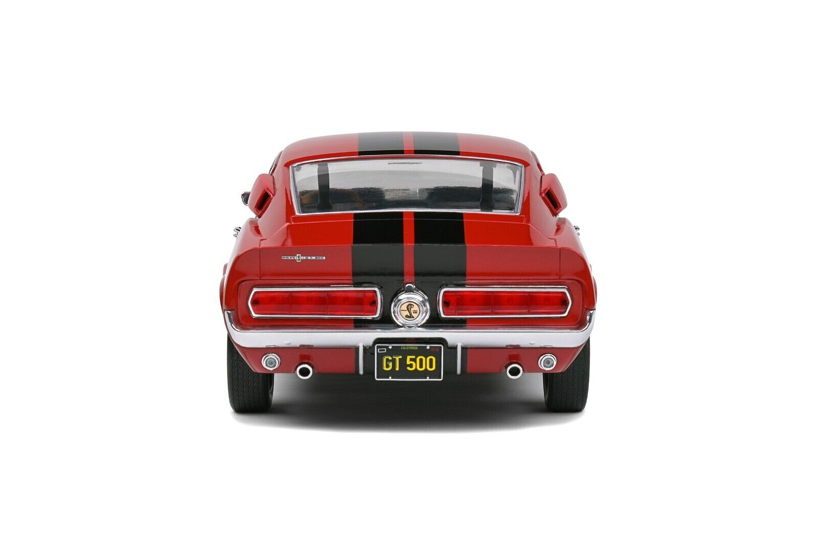 SOLIDO 1:18 Scale Diecast Model Car - 1967 Ford Shelby Mustang GT500 in Red