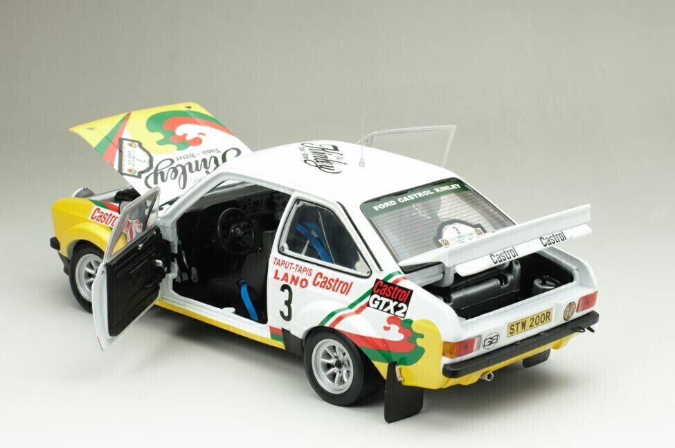 SUNSTAR 4664 1:18 Scale Ford Escort Mk2 RS1800 2nd Ypres 24hr Rally 1978 Kinley