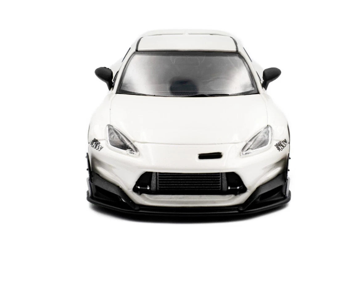 SOLIDO 1:43 Diecast, 2022 PANDEM TOYOTA GR86 ROCKET BUNNY, WHITE - S4315102