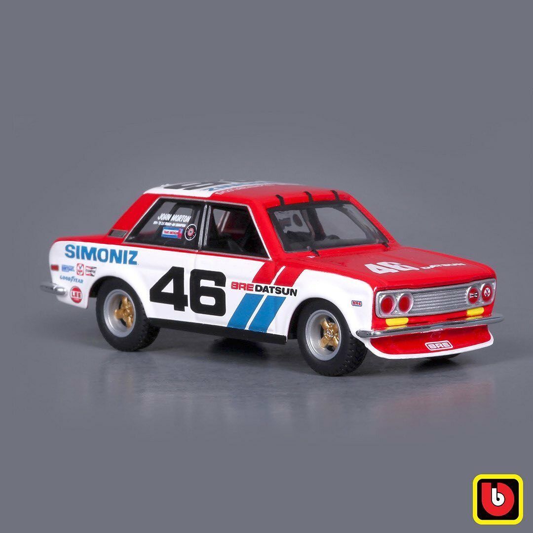 Bburago 1971 DATSUN 510 BRE 1:43 SCALE DIECAST MODEL CLASSIC RALLY CAR