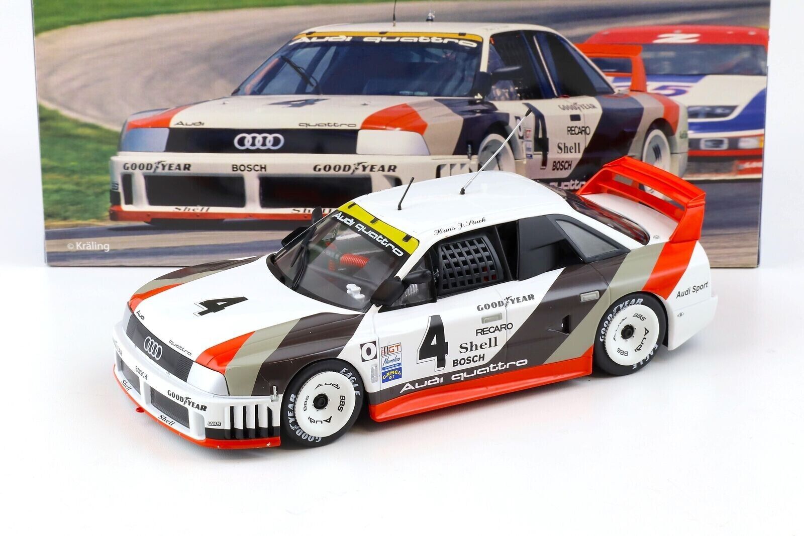 WERK 83 1:18 Audi 90 IMSA GTO 2nd Posto Race Portland 1989 H.J.Stuck #4