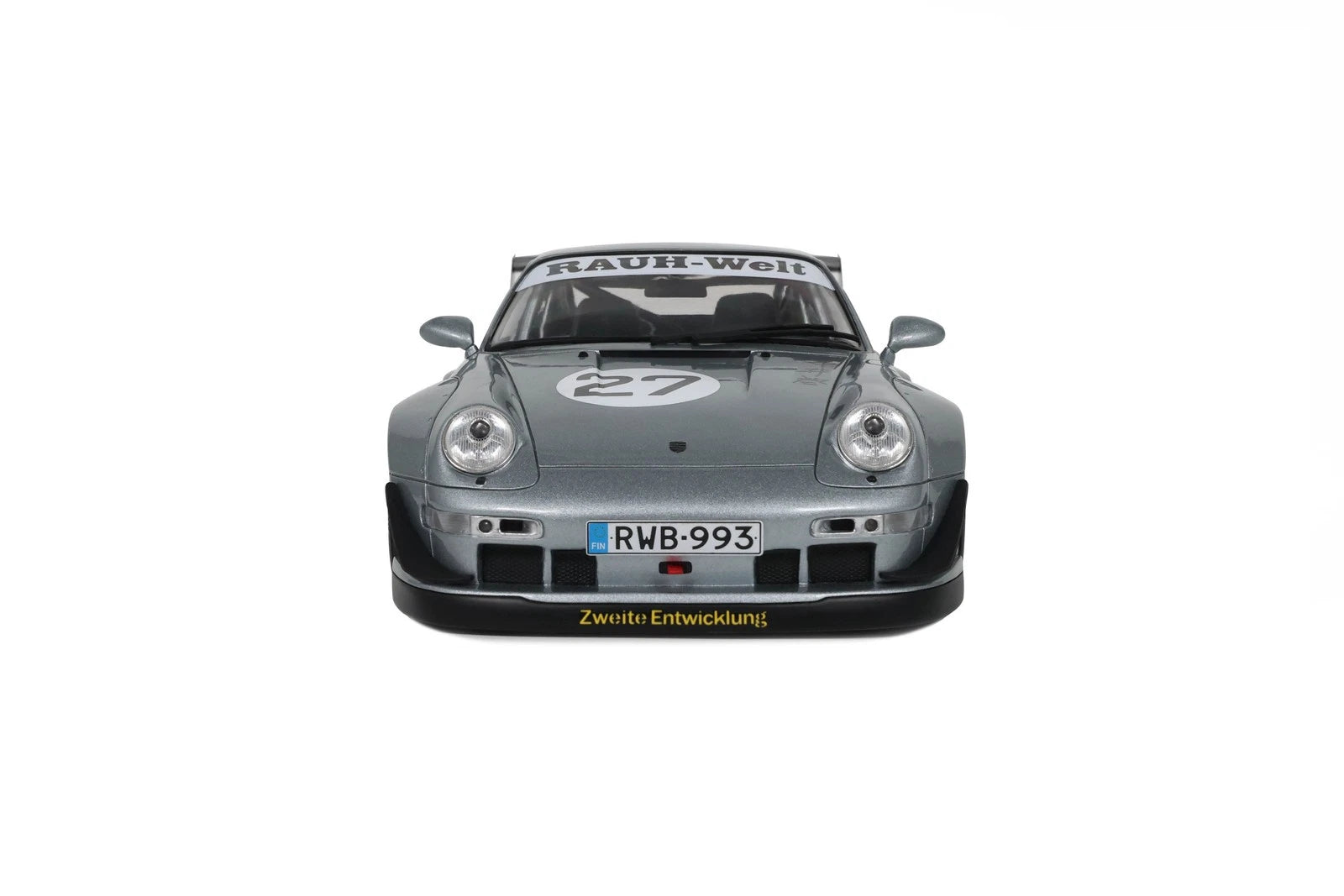GT Spirit 1:18 Scale Resin, 2024 Porsche 911 RWB Yuiitsumuni - Silver - GT522