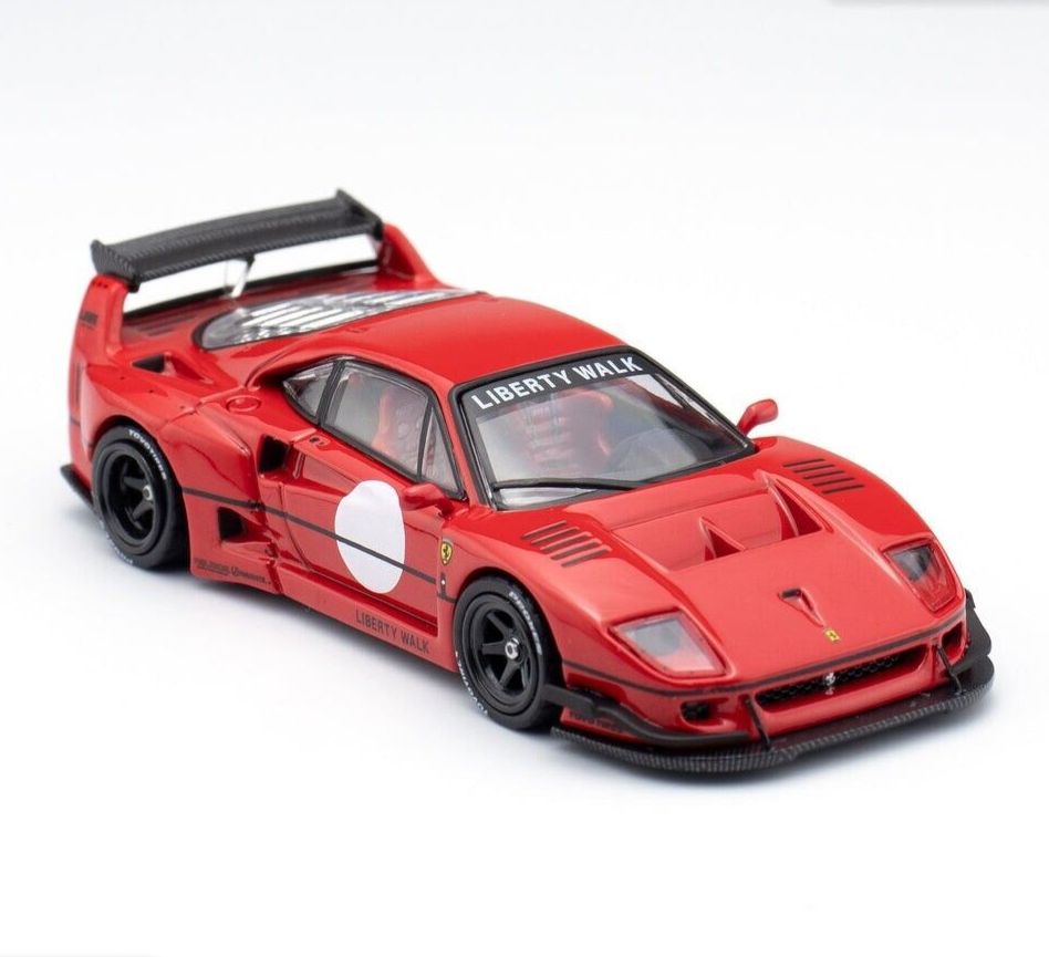 INNO64 1:64 Scale Diecast Ferrari F40 LBWK - Liberty Walk, Tokyo Red