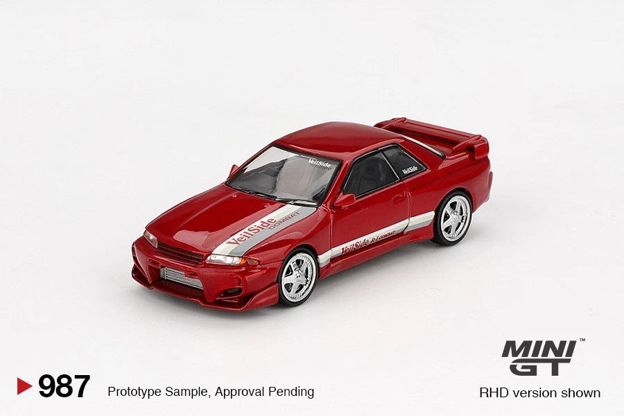 Mini GT 1:64 Diecast - Nissan Skyline GTR (R32) Veilside Combat C1, RHD, Gem Red - MGT00986-R