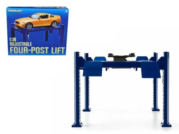 Greenlight 1:18 Scale 12884 - Adjustable Four-Post Lift Ramp Garage Accessory