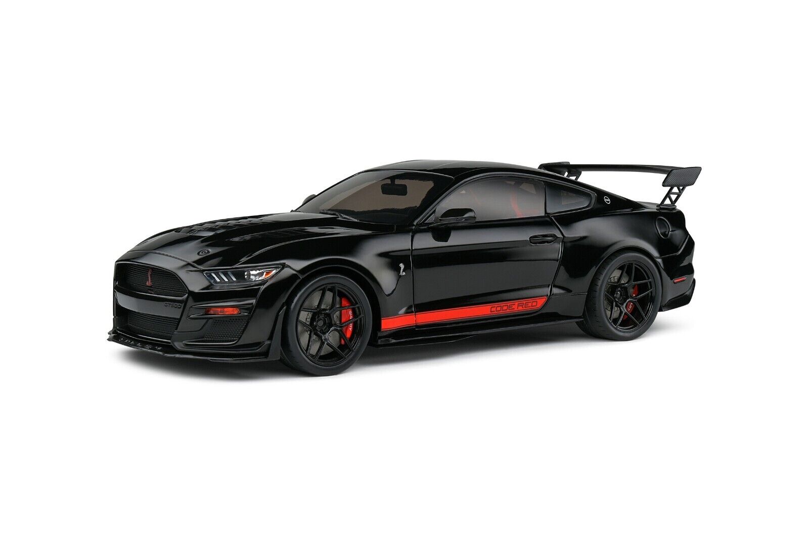 SOLIDO 1:18 Scale Diecast Car 2022 Ford Shelby Mustang GT500 CODE RED - Black