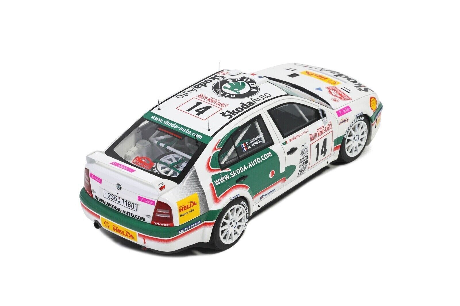 OTTO 1:18 Scale Resin Model - 2003 Skoda Octavia WRC D Auriol Rallye Monte Carlo (OT431)