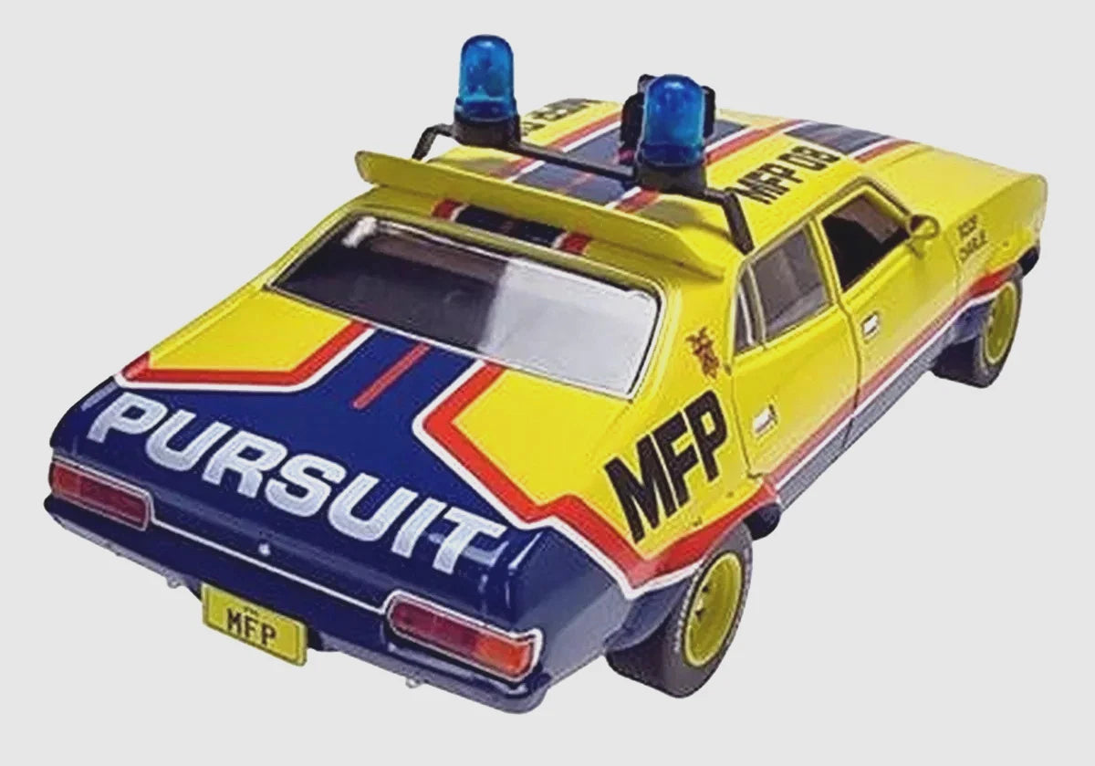 Greenlight Hollywood 1:18 Diecast - 1974 Ford Falcon XB Police, Mad Max Interceptor MFP - 13675