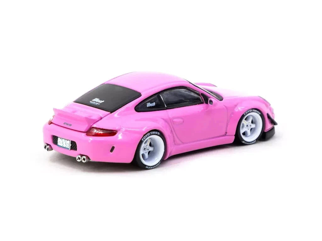 TARMAC WORKS 1:64 - Porsche 911 RWB 997, Toyo Tires,  Pink - T64-057-PN
