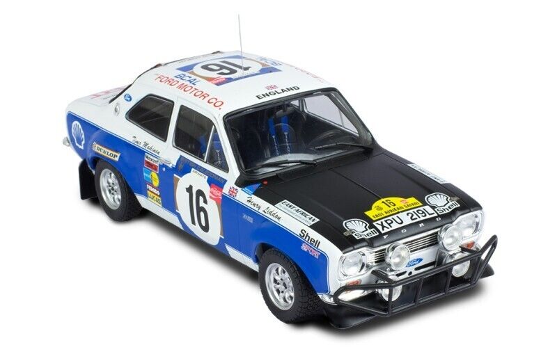 IXO 1:18 FORD ESCORT MK1 RS 1600 #16 T. MÄKINEN-H. LIDDON SAFARI RALLY 1973