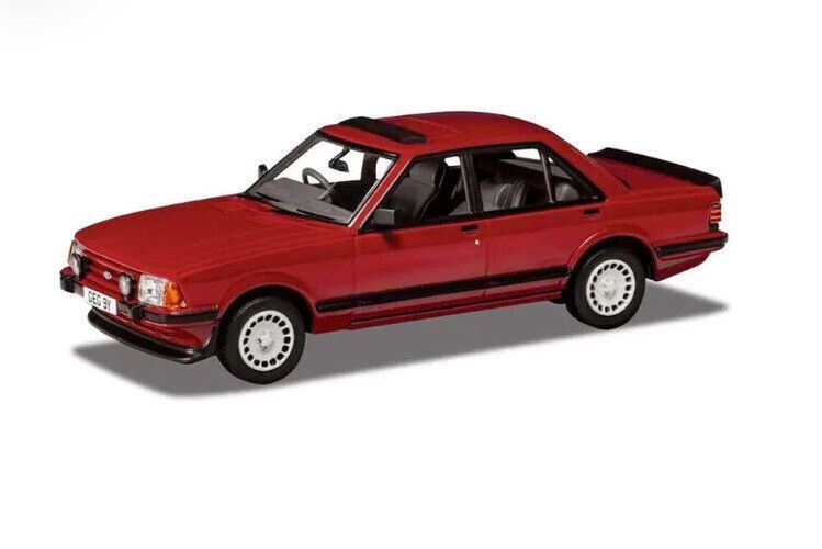 Corgi Vanguards 1:43 SCALE 1983 Ford Granada Mk2 2.8i Injection Sport Red