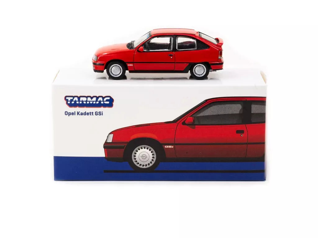 TARMAC WORKS 1:64 Scale Diecast, Opel Kadett D (Astra Mk2) GTE, Red - T64G-065-RE