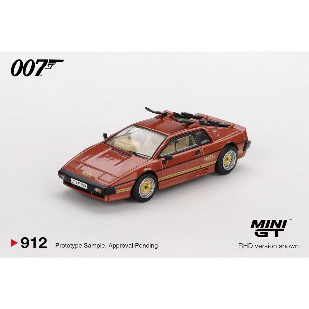 Mini GT 1:64 Lotus Esprit Turbo James Bond 007 For Your Eyes Only, English RHD - BLISTER PACKAGING - MGT00912-007E