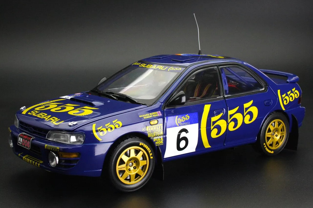 Sunstar 1:18 - Subaru Impreza 555 #6 R. Burns / R.Reid - 2nd 555 Hong Kong Beijing Rally 1994