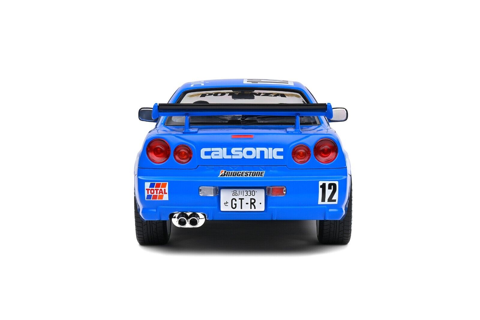 SOLIDO 1:18 Scale Diecast Model Car, Nissan Skyline GT-R (R34) Calsonic Tribute