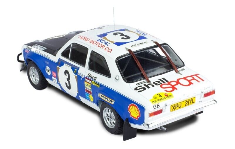 IXO 1:18 FORD ESCORT MK1 RS 1600 #3 V. PRESTON JR.-B. SMITH SAFARI RALLY 1973