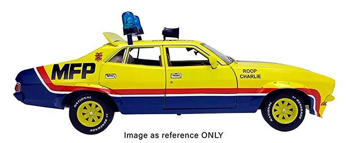 Greenlight Hollywood 1:18 Diecast - 1974 Ford Falcon XB Police, Mad Max Interceptor MFP - 13675