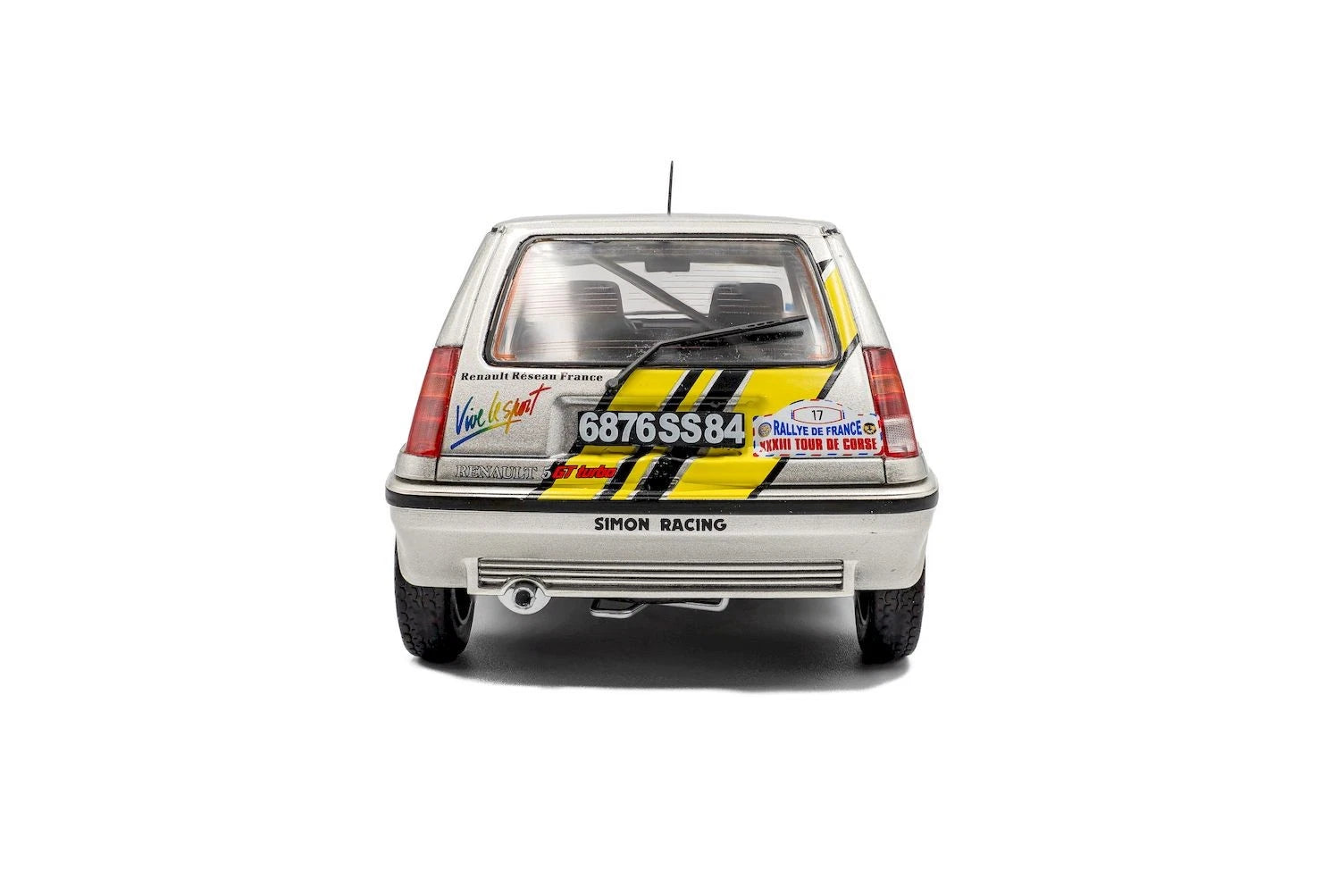 SOLIDO 1:18 Diecast - Renault 5 GT Turbo MK2, #17 A. Oreille, Tour de Corse Rally 1989 - S1810005