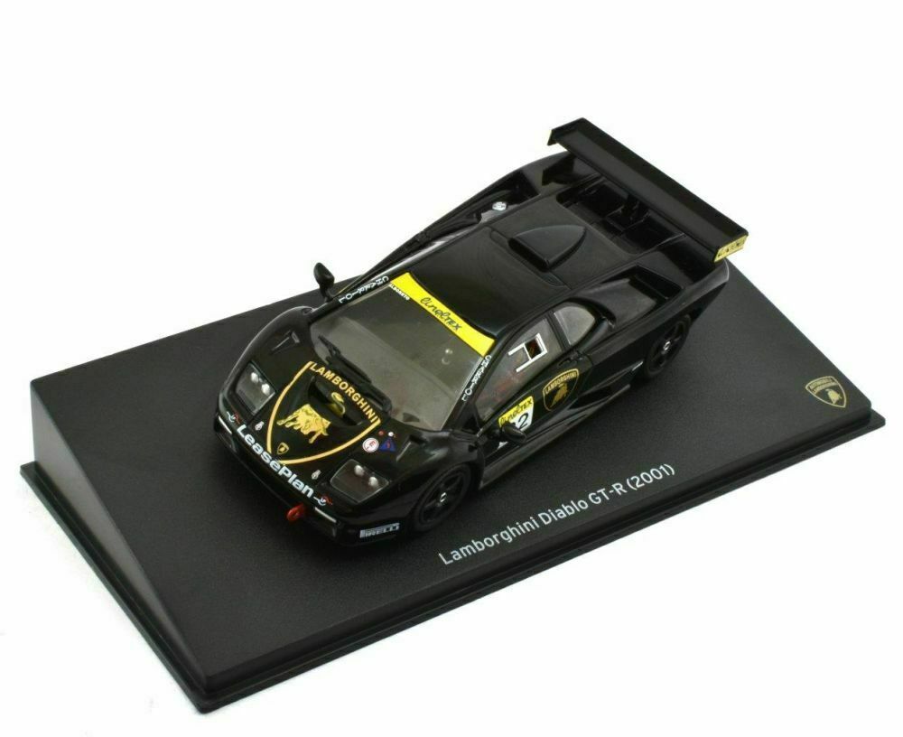 MAG 1:43 Diecast LAMBORGHINI DIABLO GT-R MODEL CAR BLACK 2001 SUPER SPORTS K8