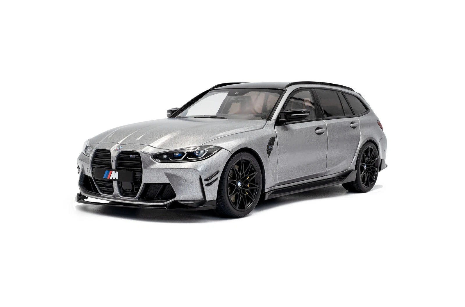 SOLIDO 1:18 Scale - 2024 BMW M3 (G81) Touring w/Performance Parts, Frozen Pure Grey Metallic - S1813702