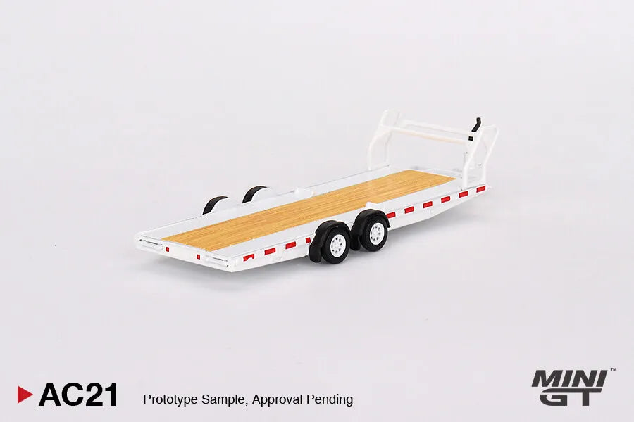 Mini GT 1:64 - Car Hauler Trailer Type B, White - MGTAC21