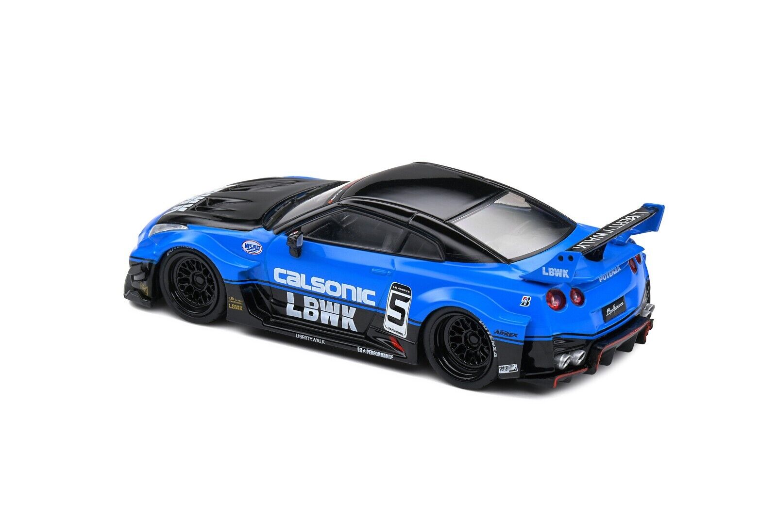 SOLIDO 1:43 Diecast Model Car, Nissan Skyline GT-R (R35) Silhouette Calsonic